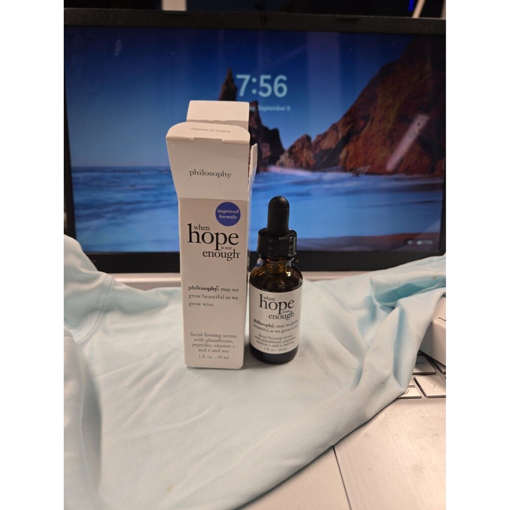 NEW PHILOSOPHY WHEN HOPE IS NOT ENOUGH FACIAL FIRMING SERUM 1 OZ BOTTLE